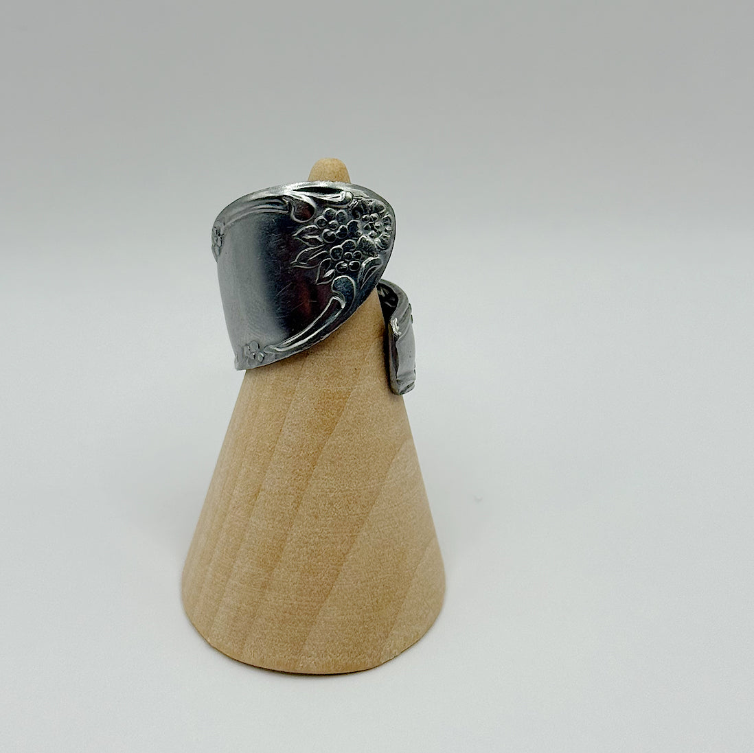 Vintage Floral Spoon Ring