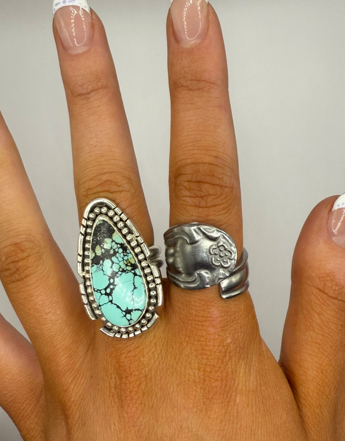 Vintage Floral Spoon Ring