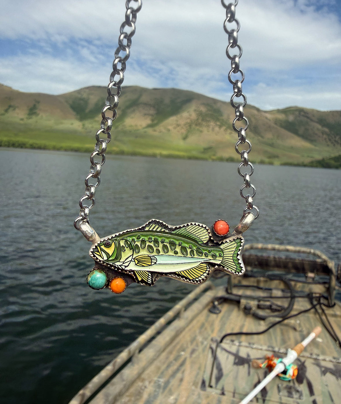 Silver Bass Necklace