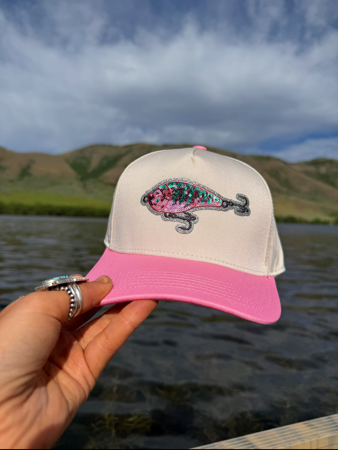 PRE-ORDER!                Pink Tiger Lure Patch- Trucker Hat