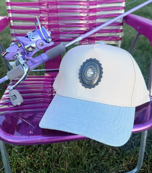 Denim Concho Trucker Hat