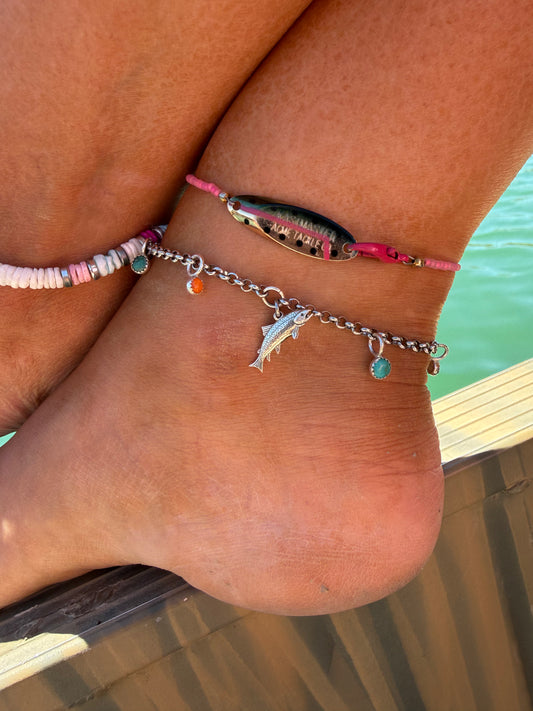 Trout Charm Anklet