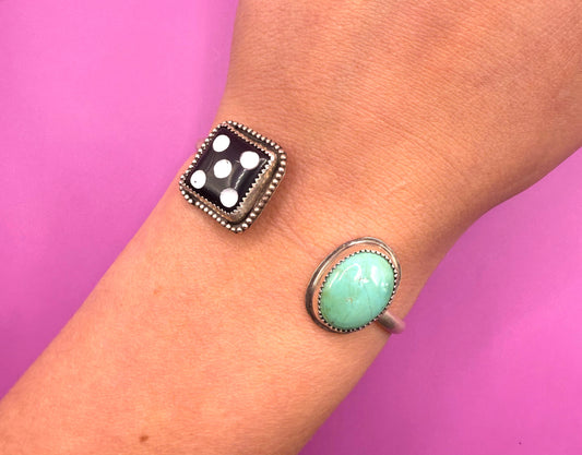 Royston Turquoise Dice Cuff